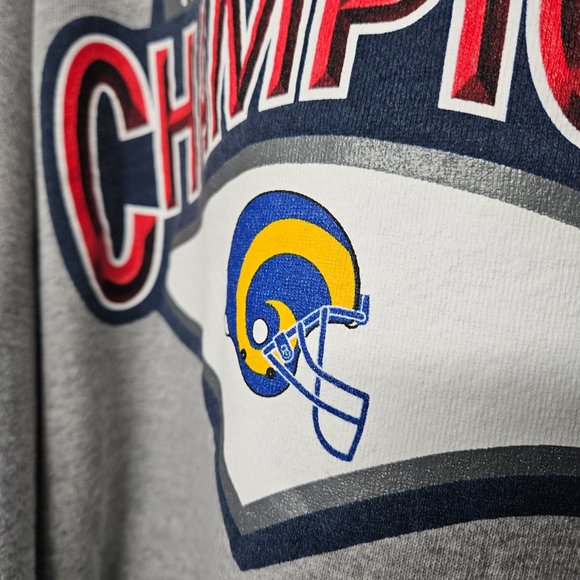 NFL Rams NFC Championship Sweatshirt 1999 Vintage Mens Large - Picture 3 of 9